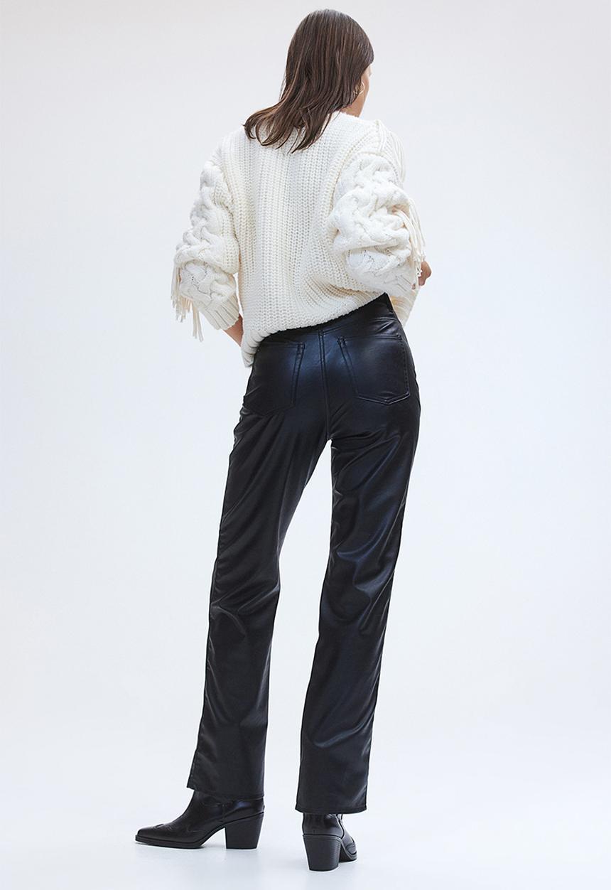 H&M - Straight trousers - black