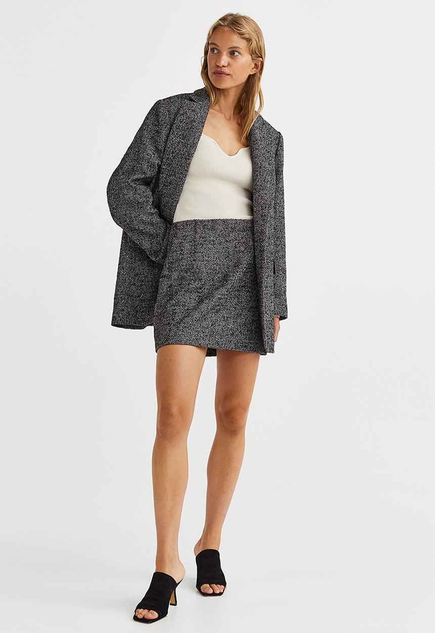 H&M - Rib-knit top - light beige