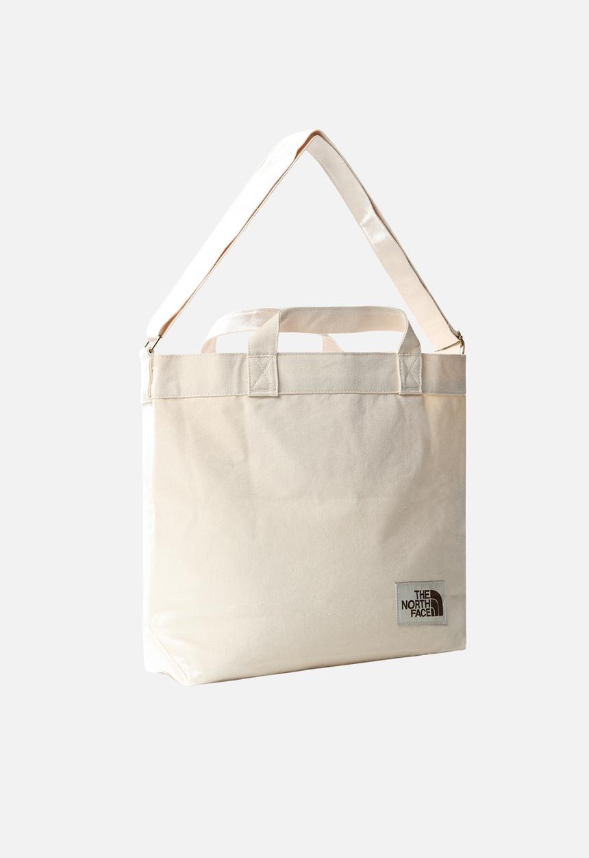 The North Face - Adjustable cotton tote - weimaraner brown large logo print (r17)