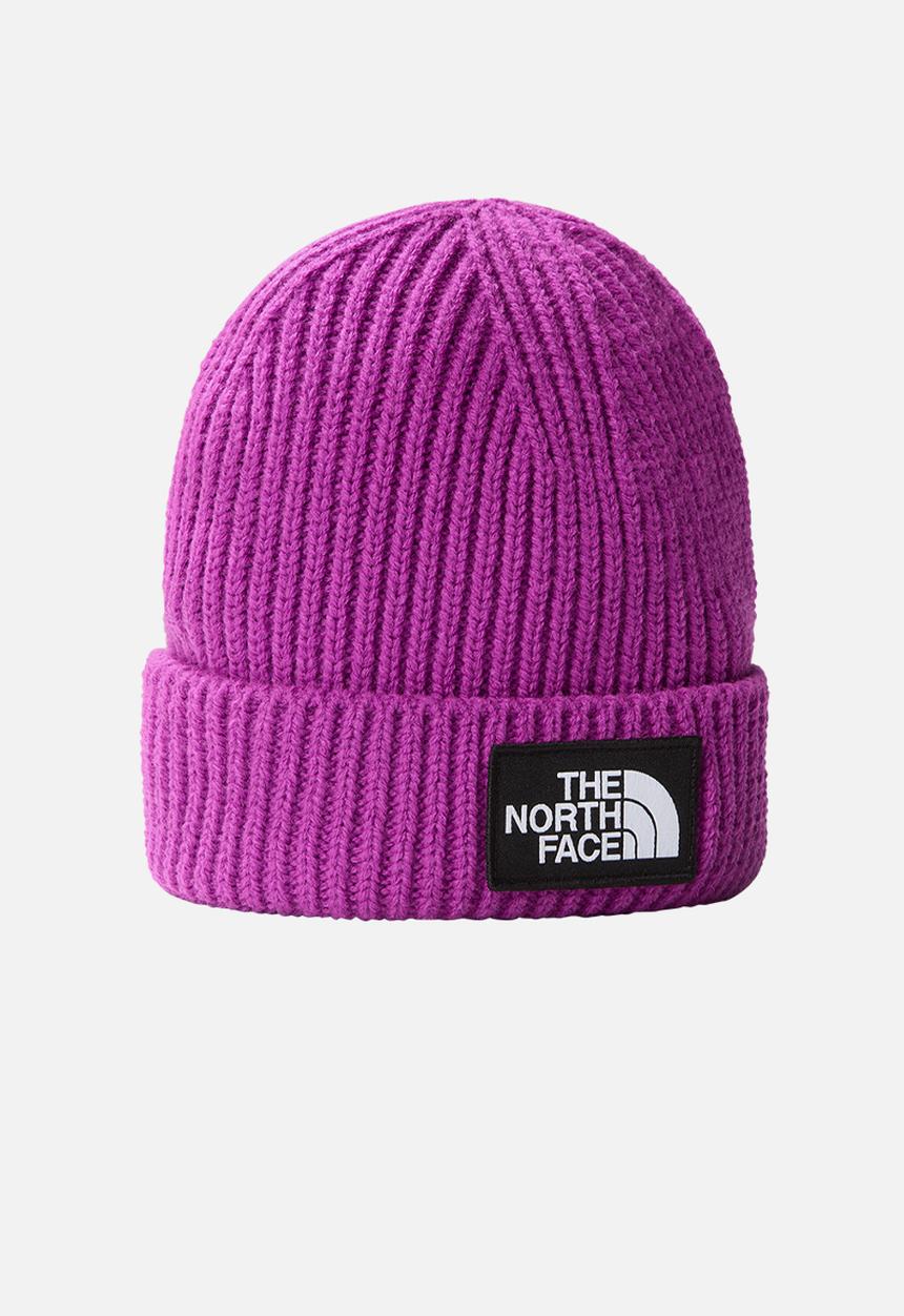 The North Face - TNF logo box cuffed beanie - purple cactus flower (lv1)