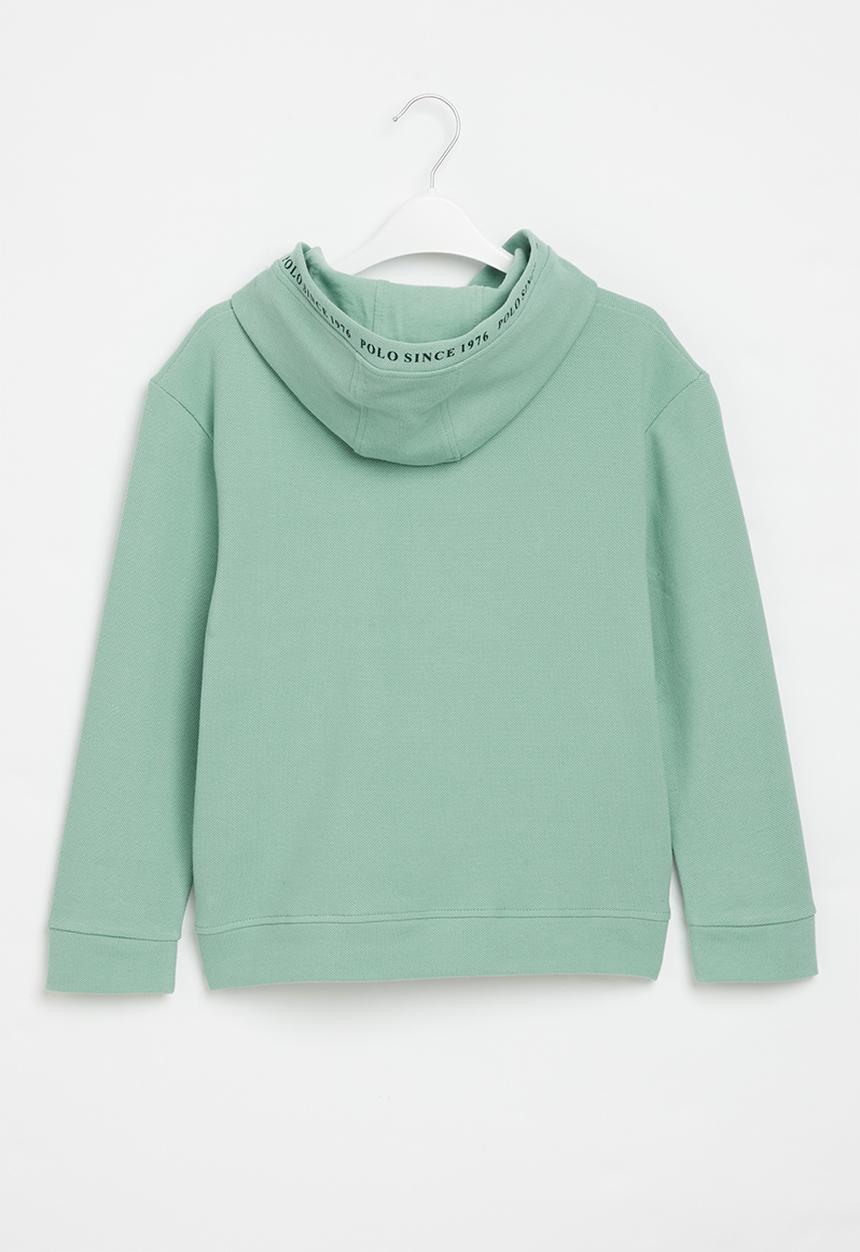 POLO - Boys kyle textured hoody - tide