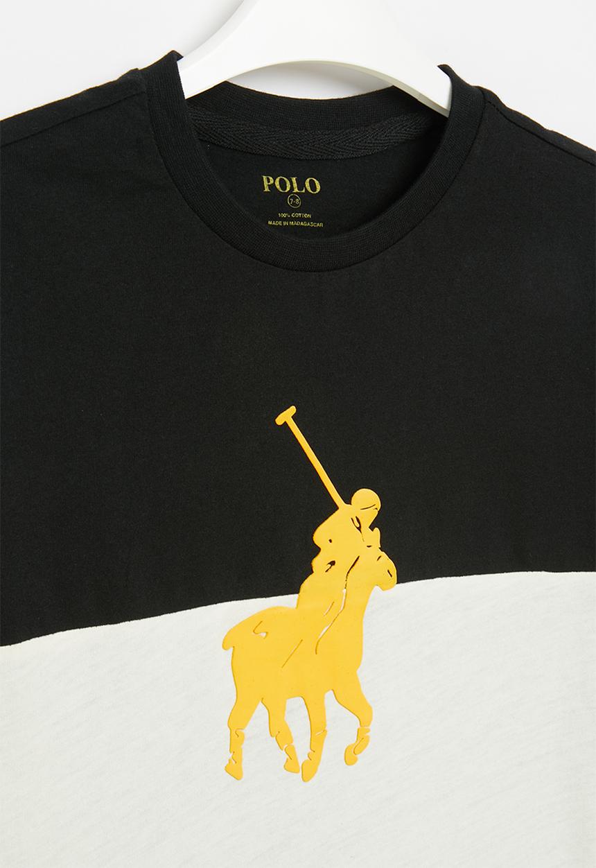 POLO - Boys cameron short sleeve tee - black