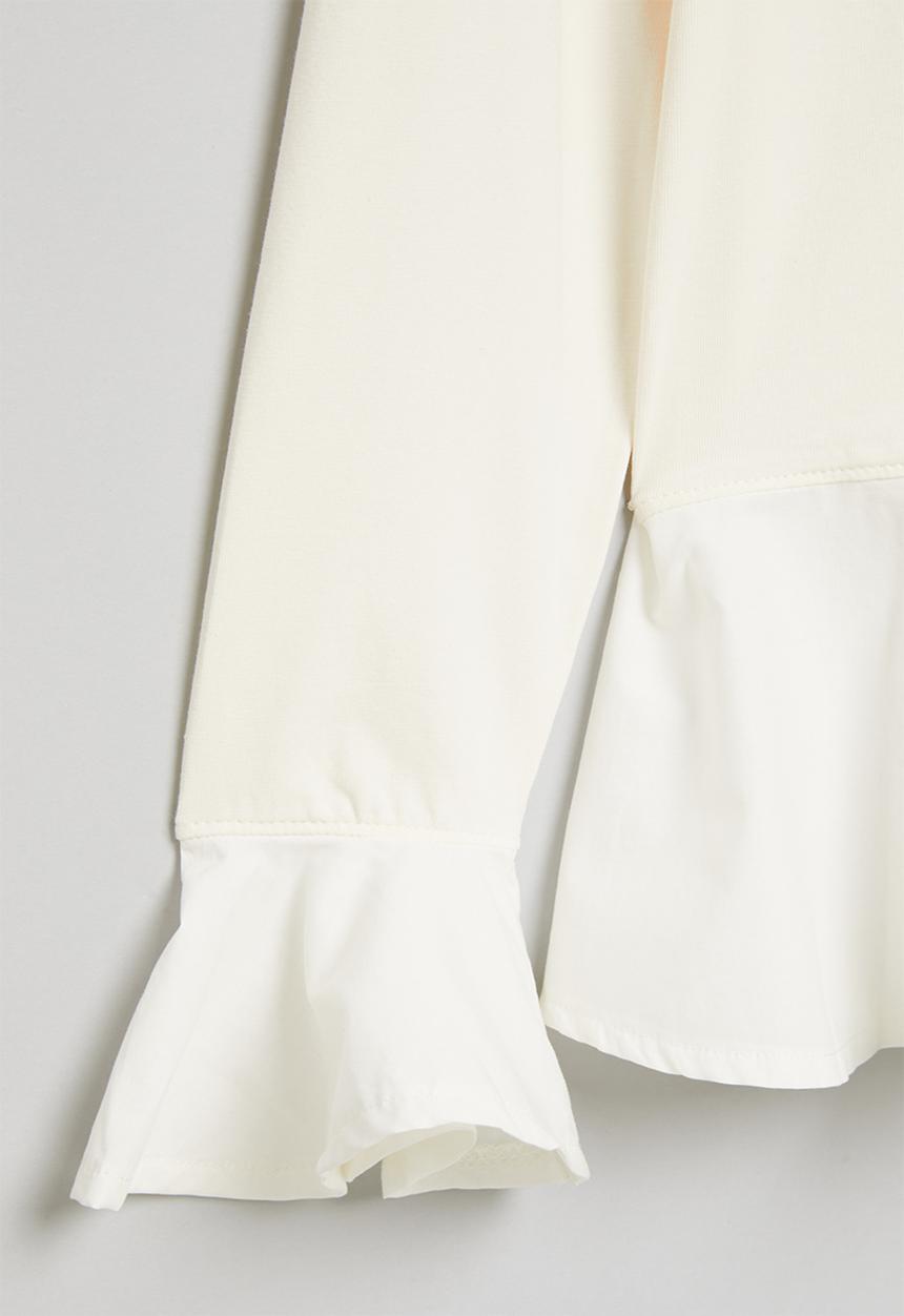 POLO - Girls chloe long sleeve tee - white