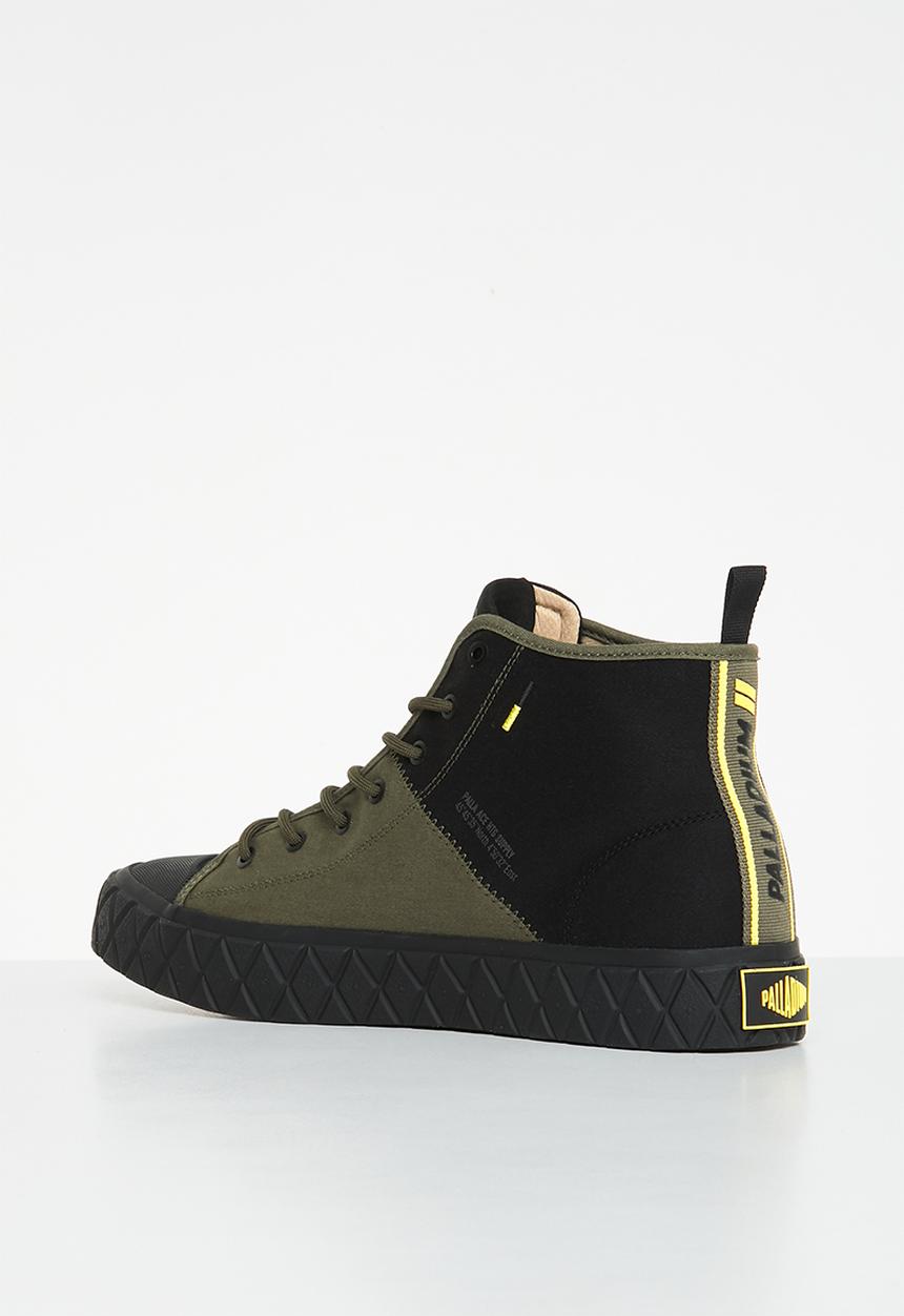Palladium - Palla ace mid supply - black/olive night