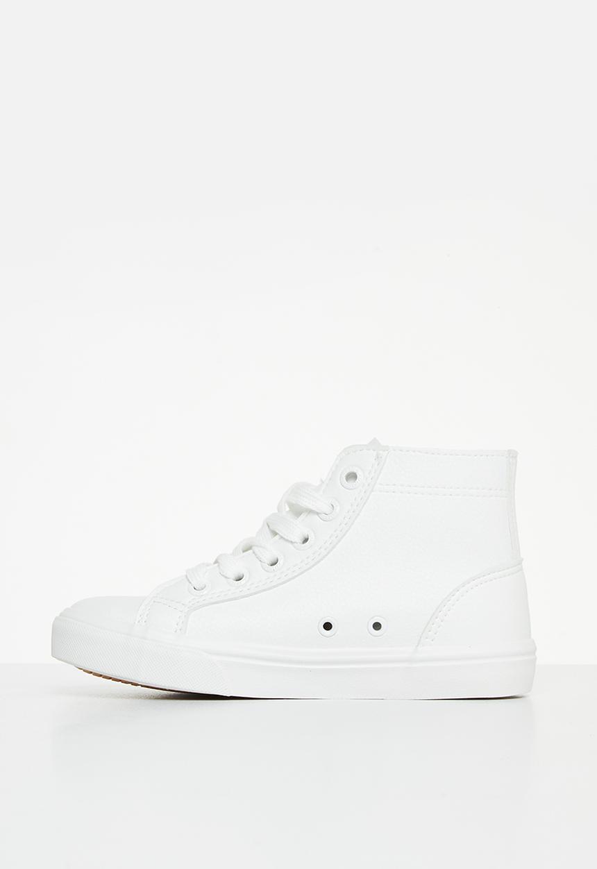POLO - Kids classic high top sneaker - white