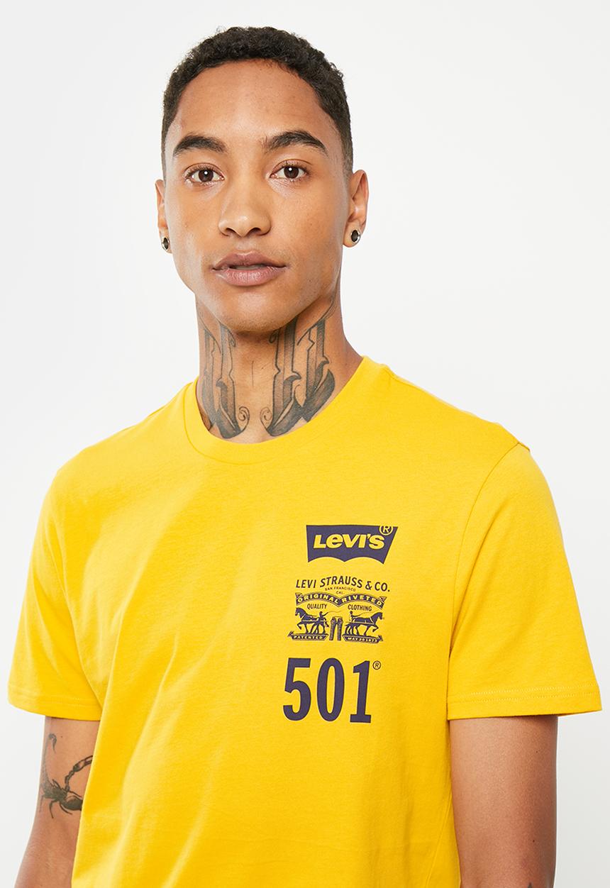 Levi’s® - 501 Monogram logo tee - golden rod 