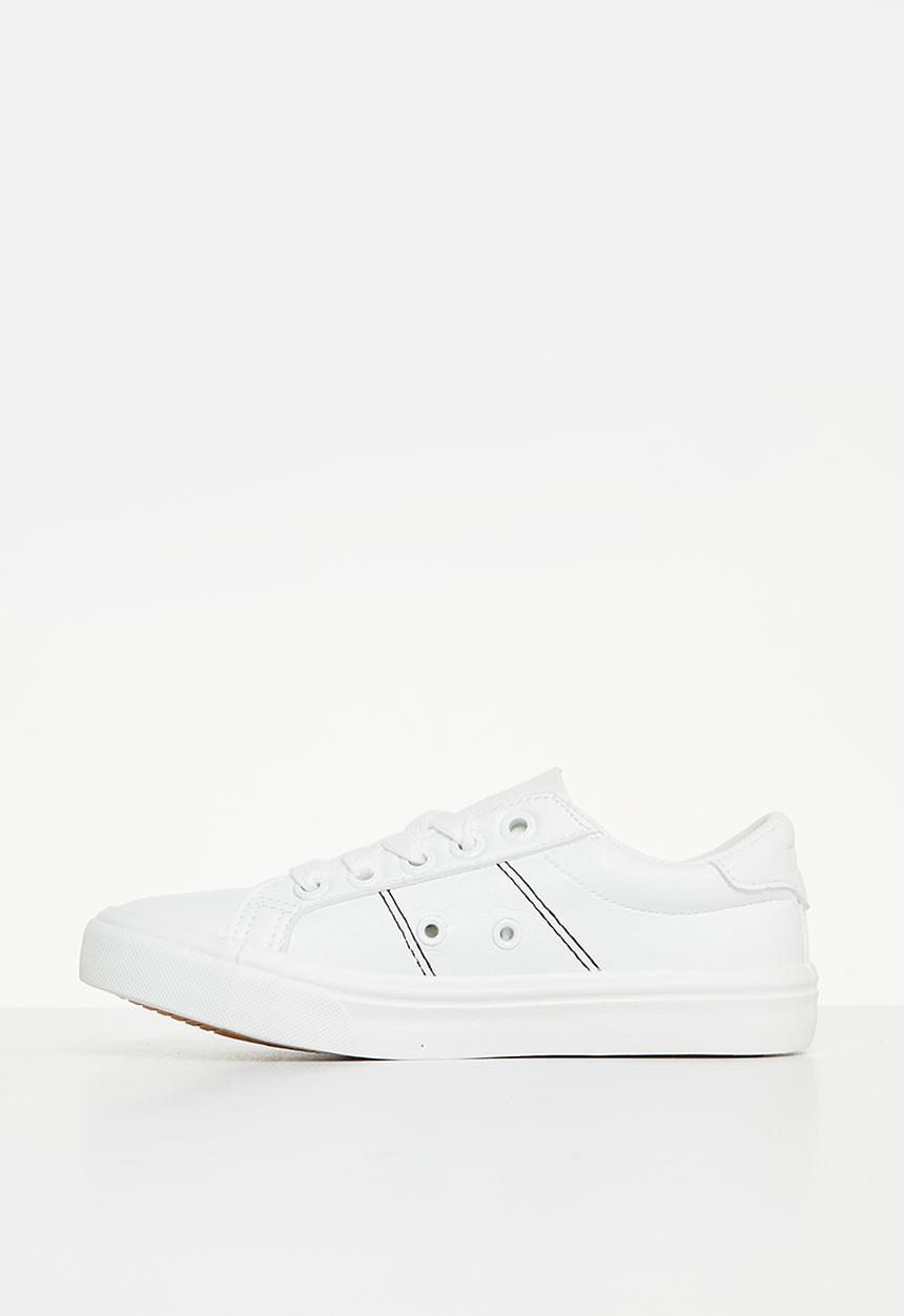 POLO - Kids classic leather sneaker - white