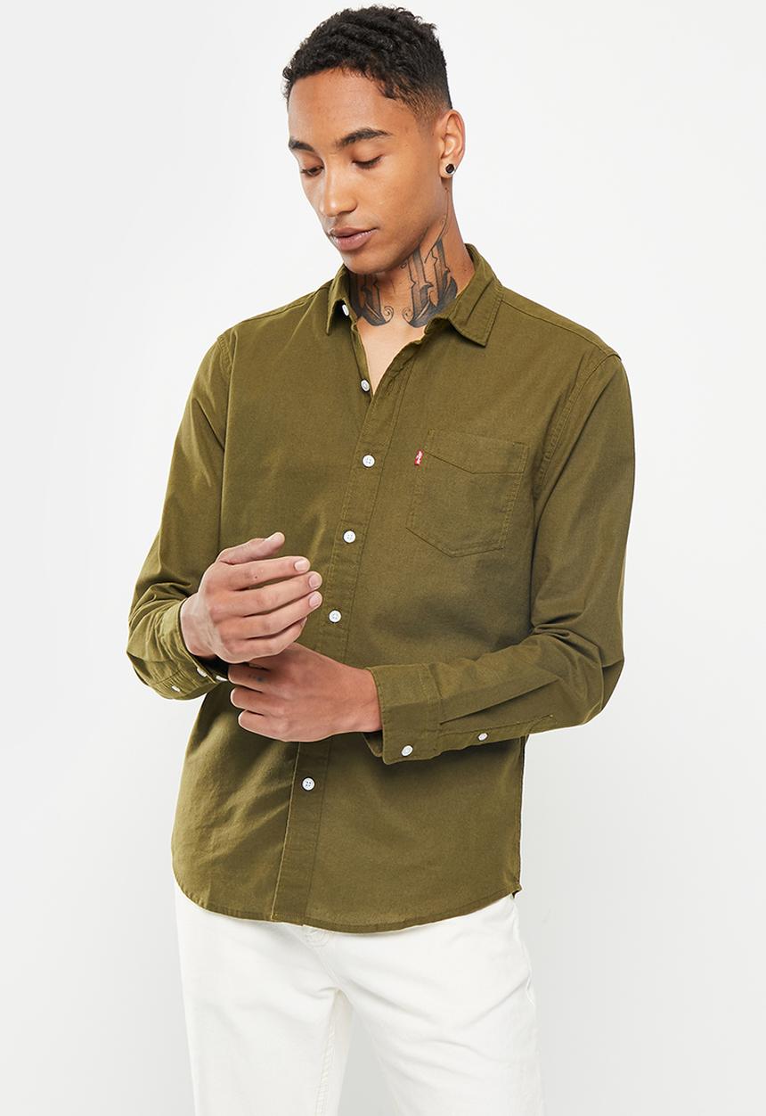 Levi’s® - Long sleeve 1 pocket shirt - dark olive 