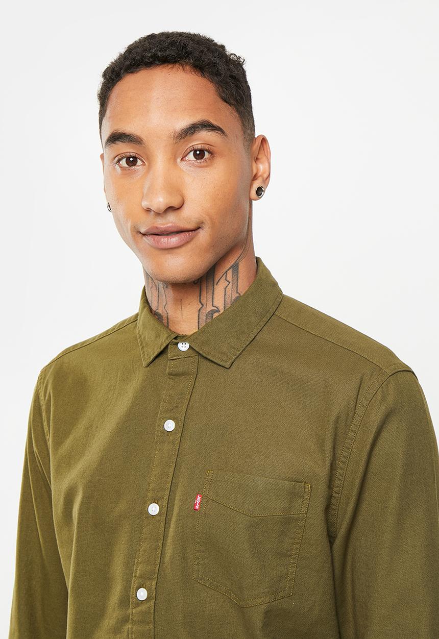 Levi’s® - Long sleeve 1 pocket shirt - dark olive 