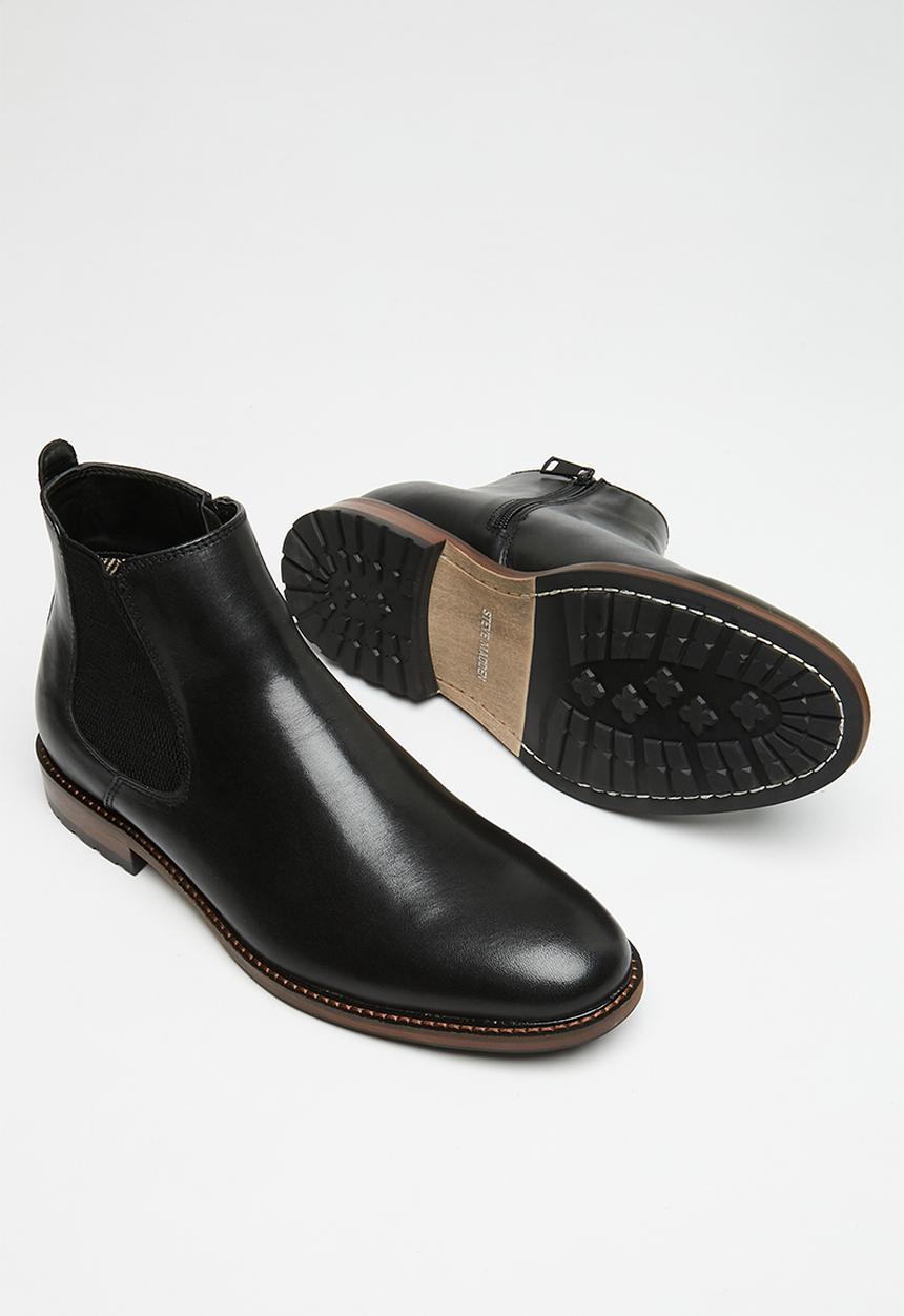 Steve Madden - Auston leather chelsea boot - black