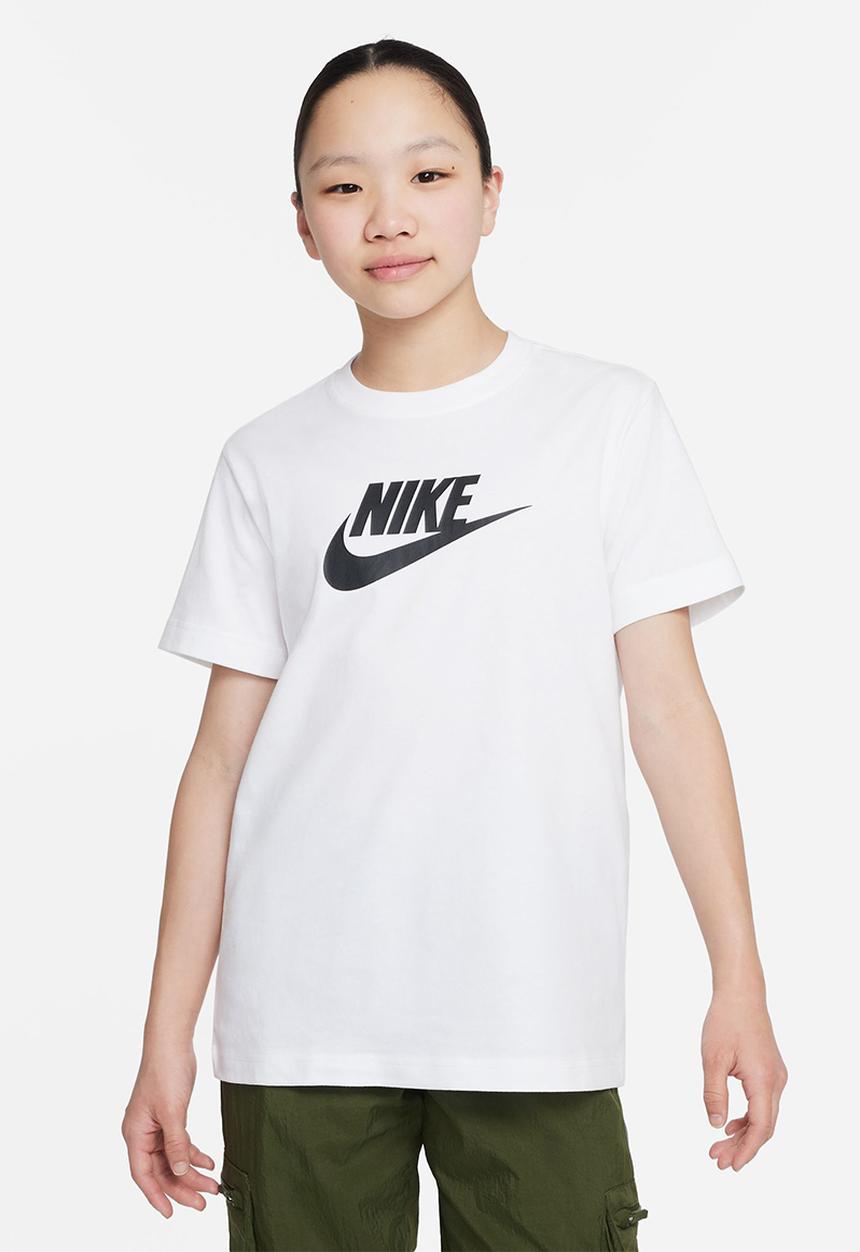 Nike - G nsw tee futura short sleeve boy - white & black