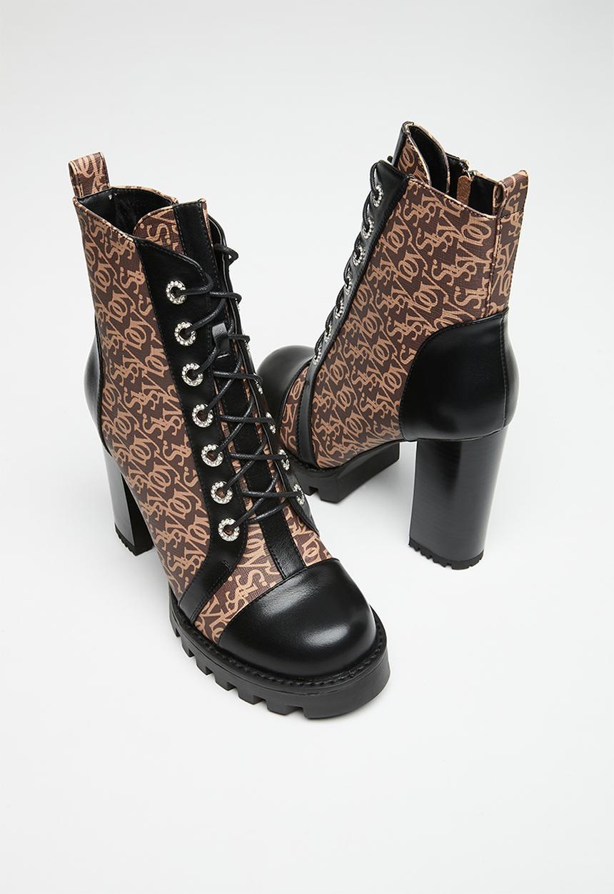 SISSY BOY - Vice lace up boot - brown