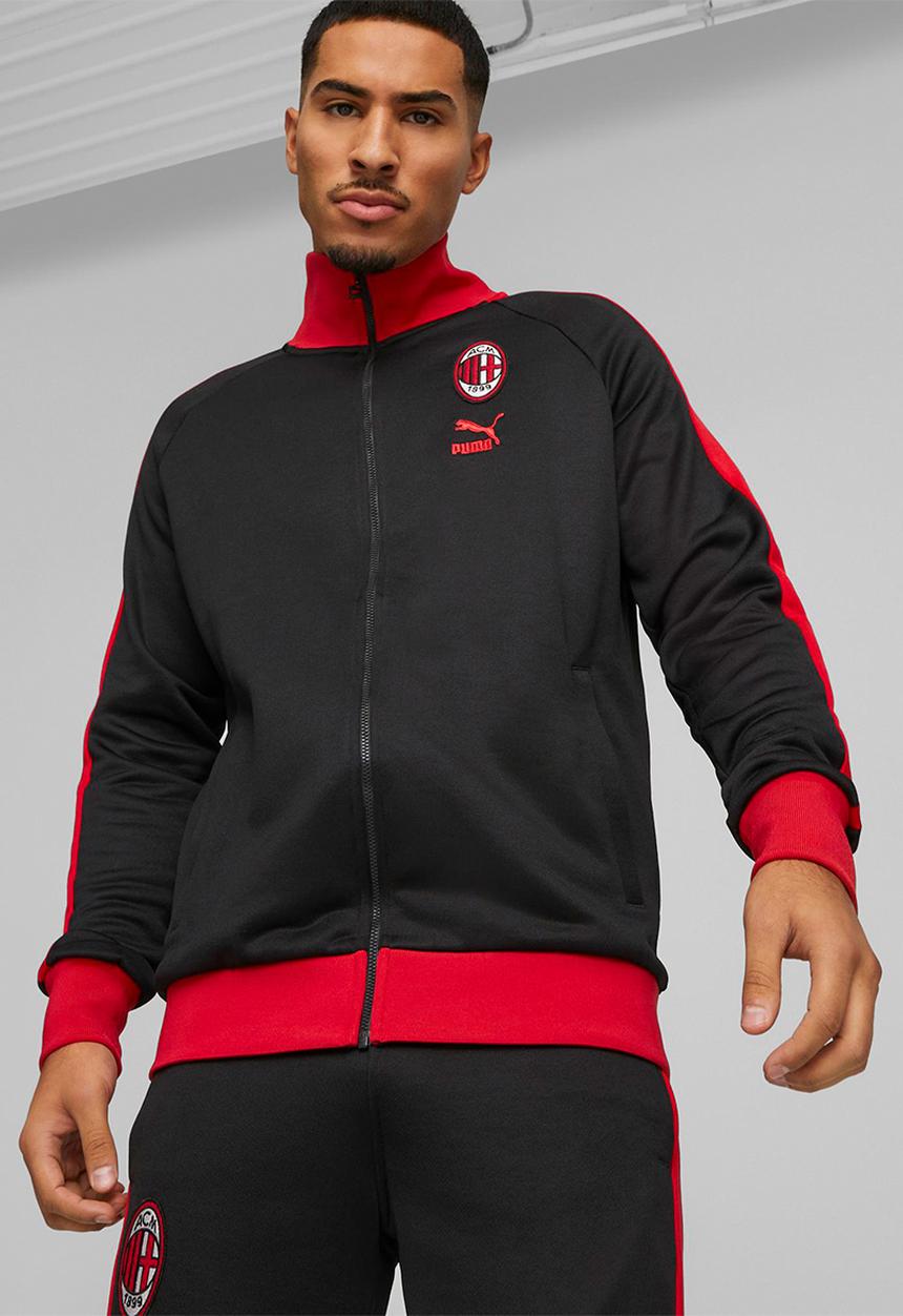 PUMA - AC Milan ftblheritage t7 track jacket - puma black-tango red