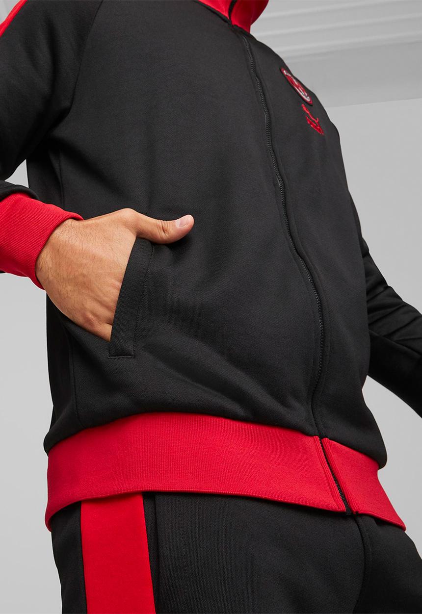 PUMA - AC Milan ftblheritage t7 track jacket - puma black-tango red