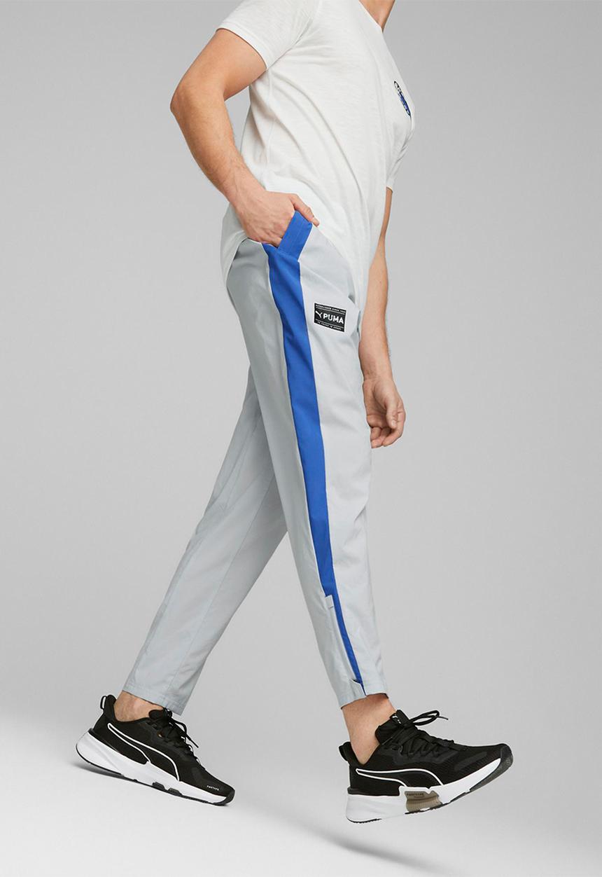 PUMA - Puma fit woven jogger - platinum gray-royal sapphire