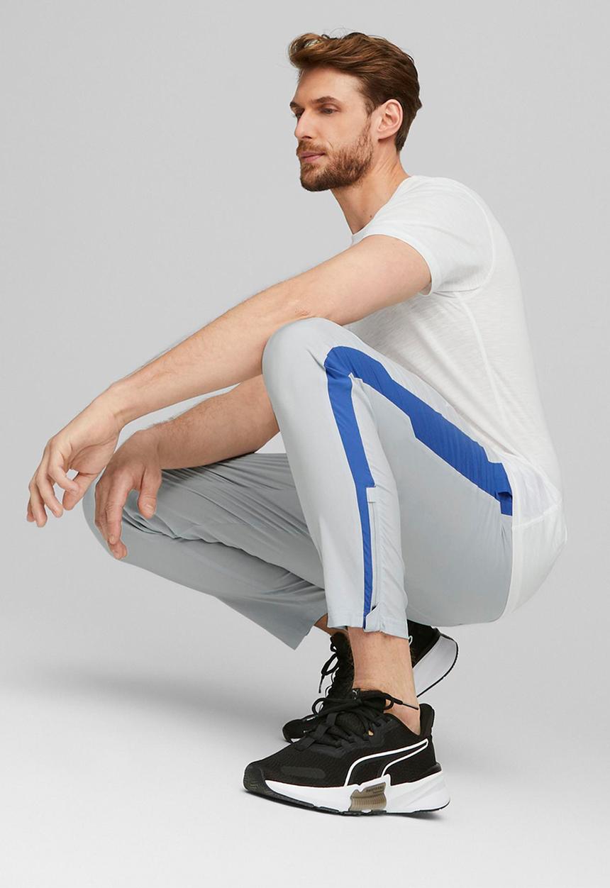 PUMA - Puma fit woven jogger - platinum gray-royal sapphire