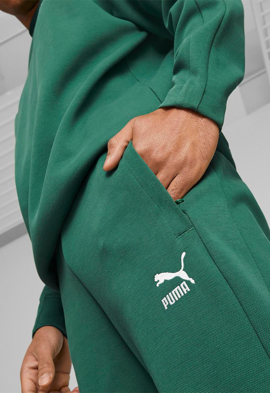 PUMA - T7 track pants dk - vine