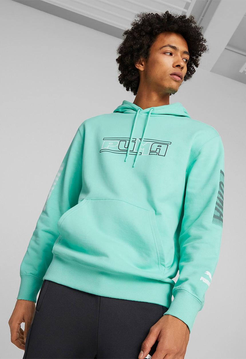 PUMA - Swxp graphic hoodie tr - mint