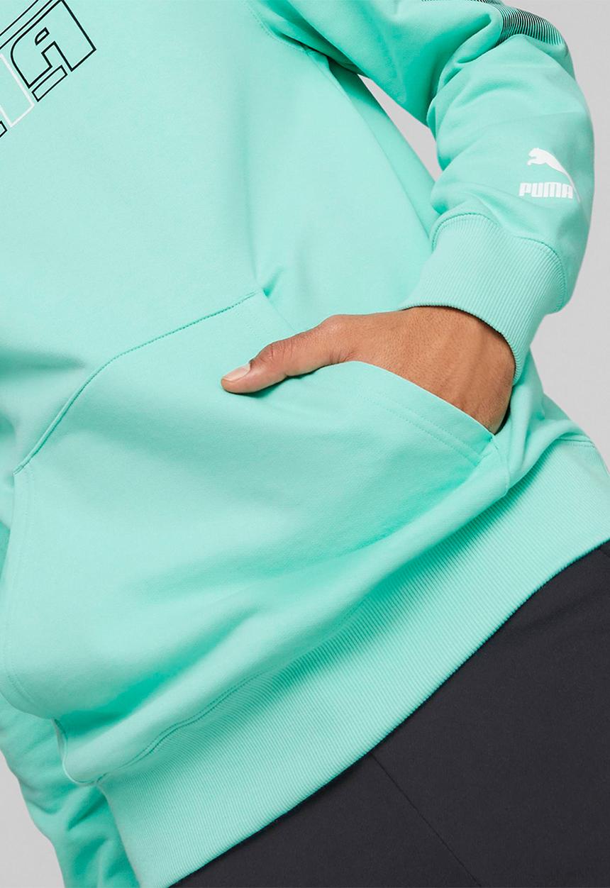 PUMA - Swxp graphic hoodie tr - mint