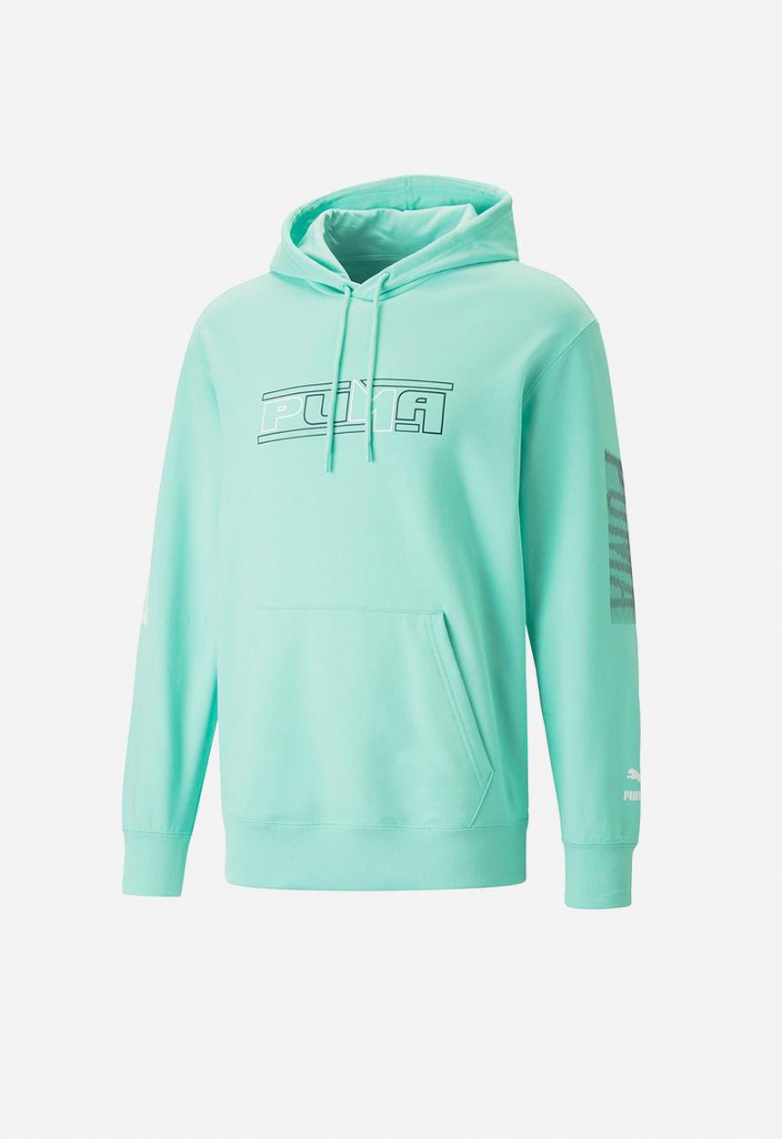 PUMA - Swxp graphic hoodie tr - mint