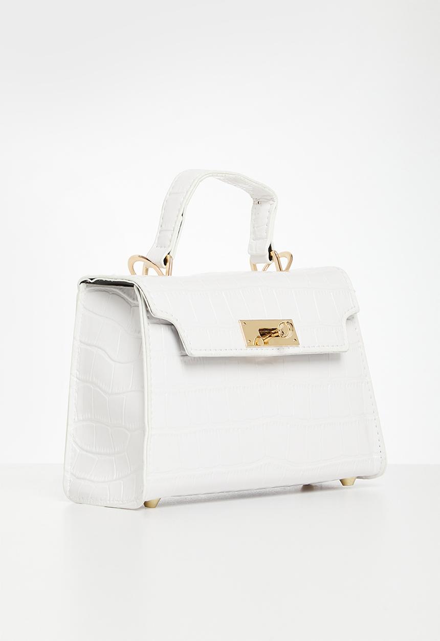 edit - Tash top handle bag - white