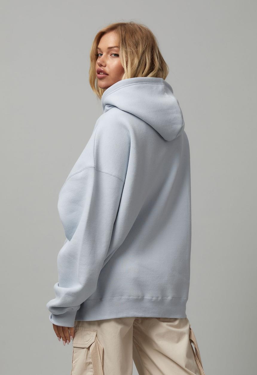 Factorie - Oversized zip through hoodie - artic ice/san Jose