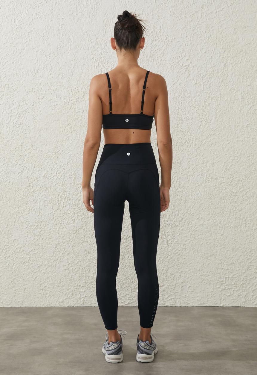 Cotton On - Ultimate booty shaper 7/8 tight - black/reflective