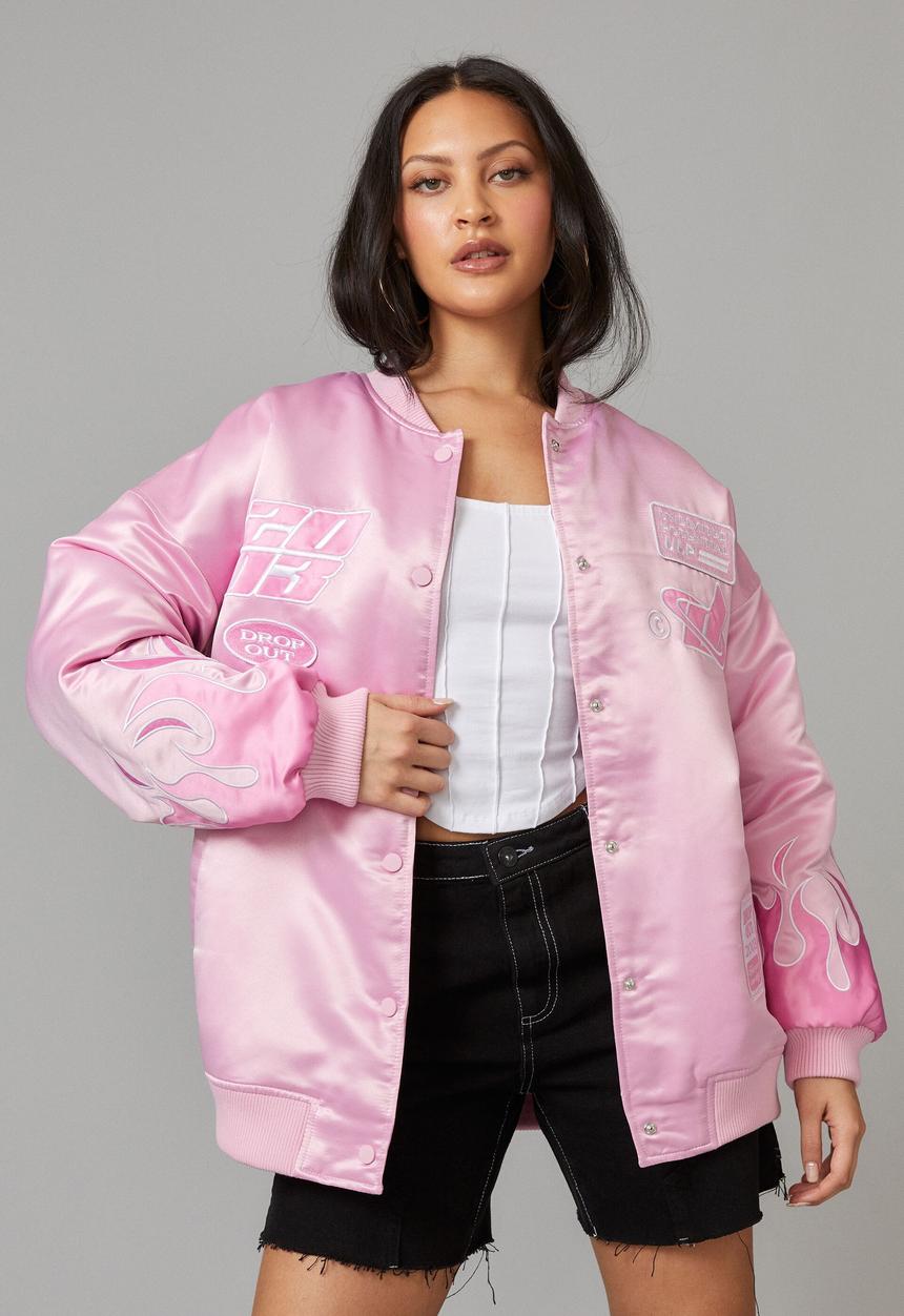 Factorie - Satin trophy jacket - unlimited potential/lilac sachet