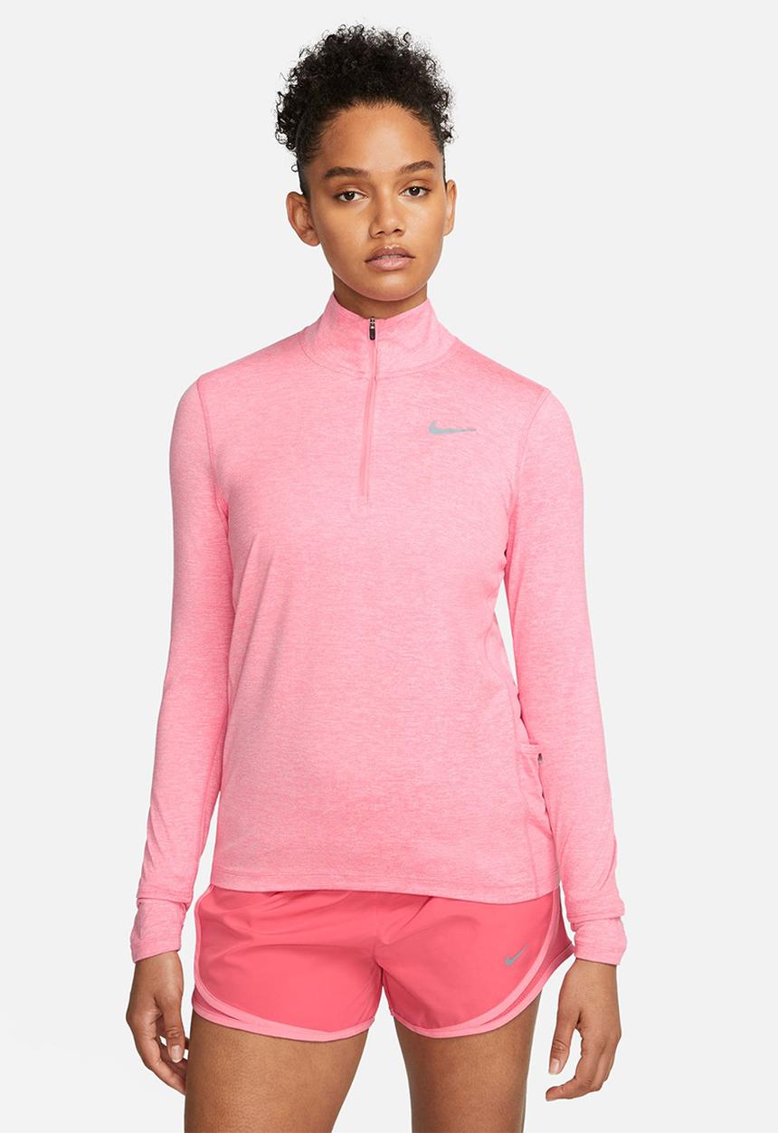 Nike - W nike dri-fit element top hz - coral chalk/pearl pink/reflective silv