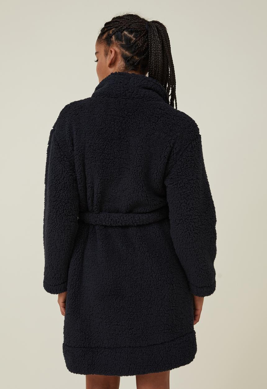 Cotton On - The hotel luxe snuggle robe - dark navy