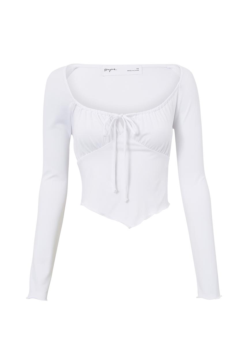 Supré  - Lana long sleeve top - white 