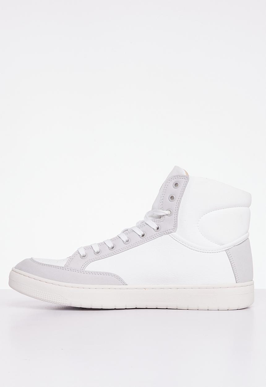 Superdry. - Vintage vegan basket high -  white & grey