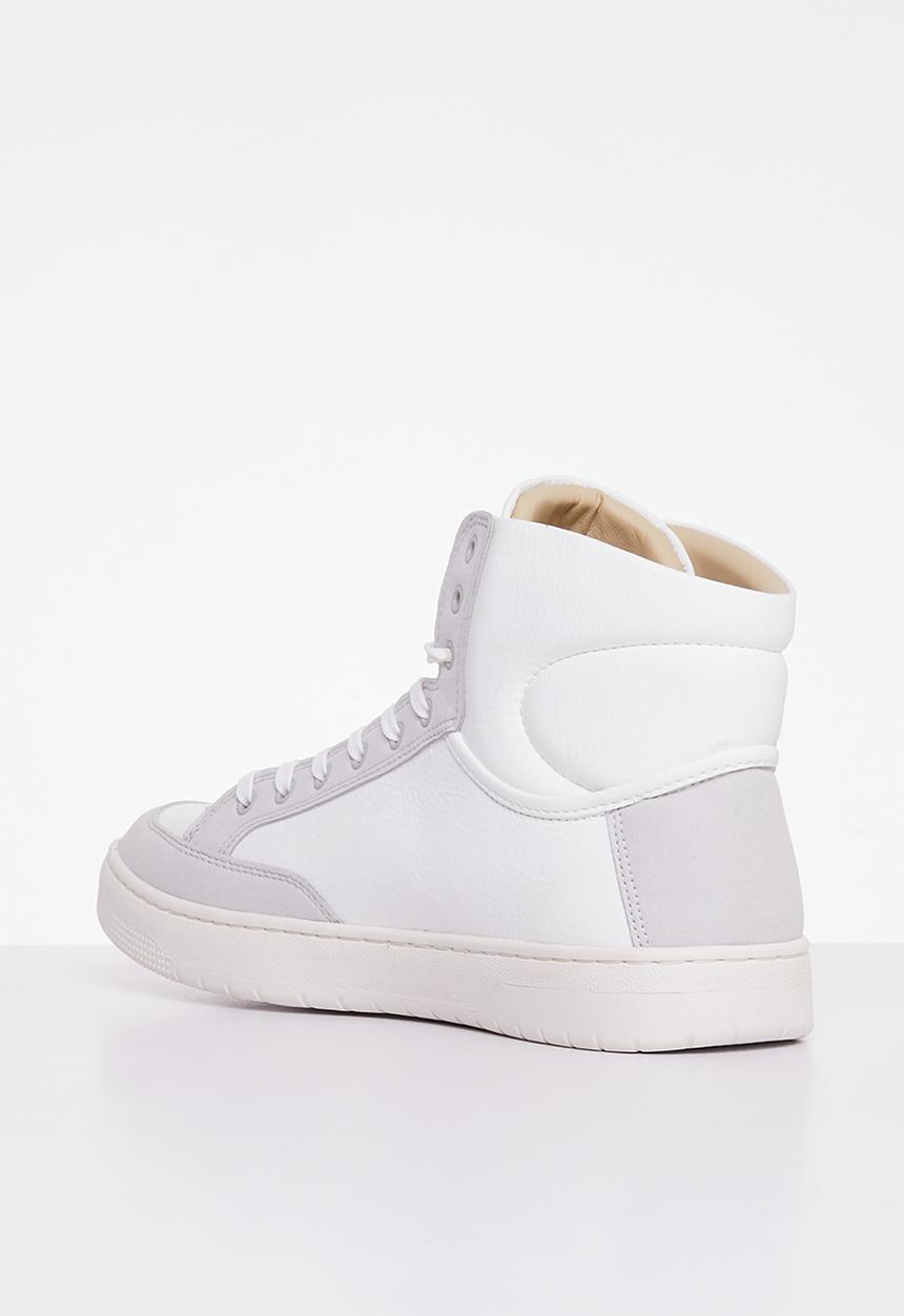 Superdry. - Vintage vegan basket high -  white & grey