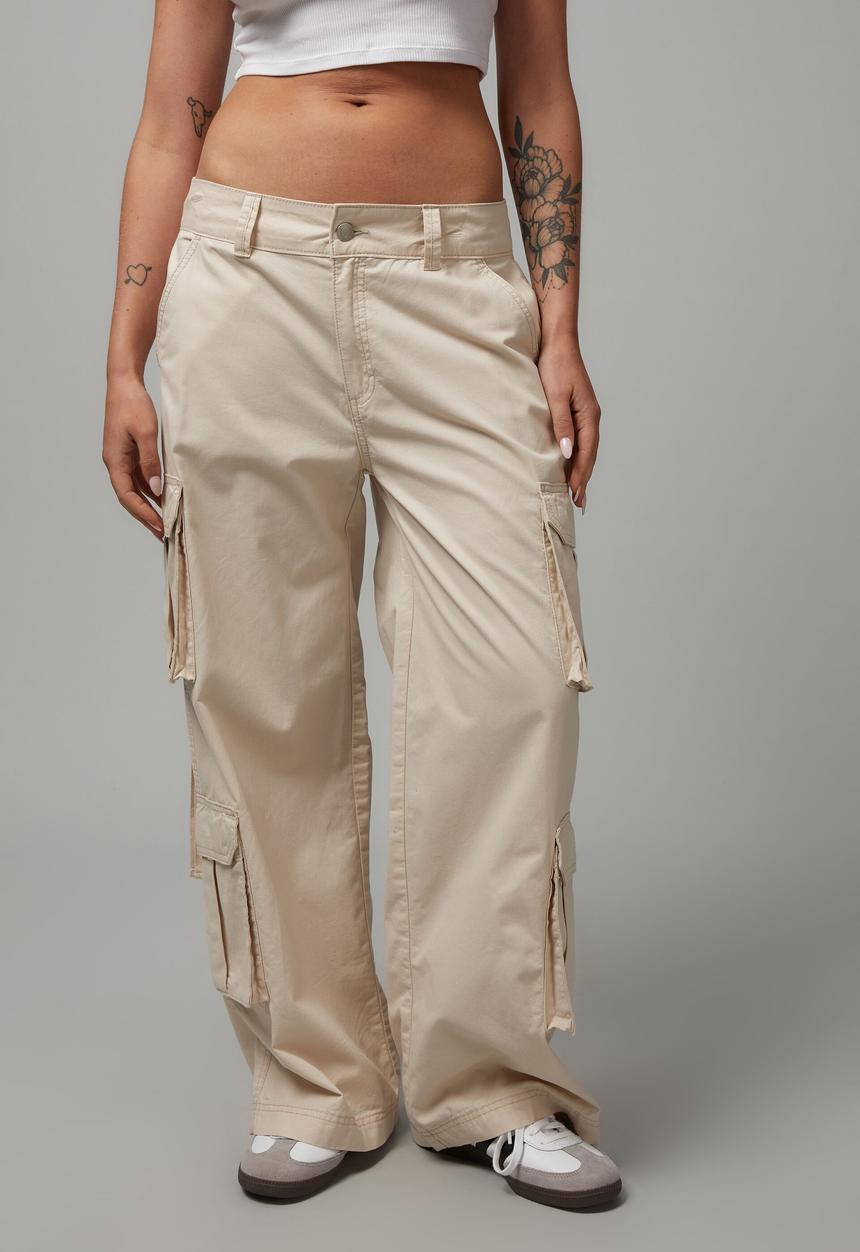Factorie - Strappy cargo pant - light stone