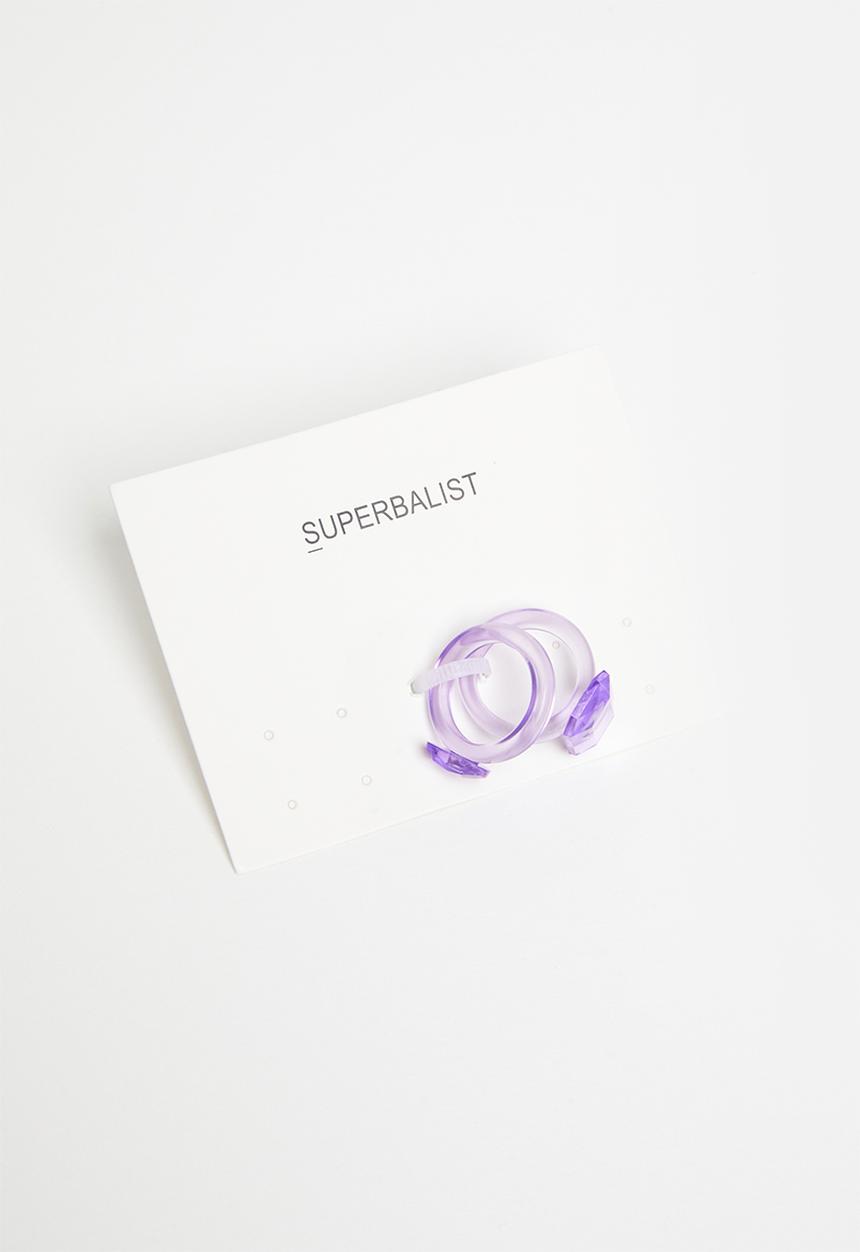 Superbalist - Sabine ring set - purple