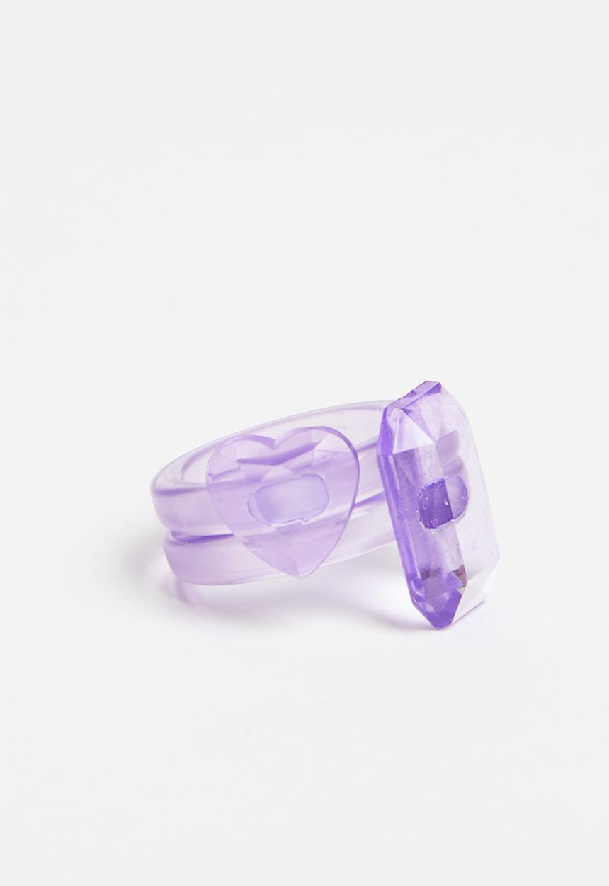 Superbalist - Sabine ring set - purple