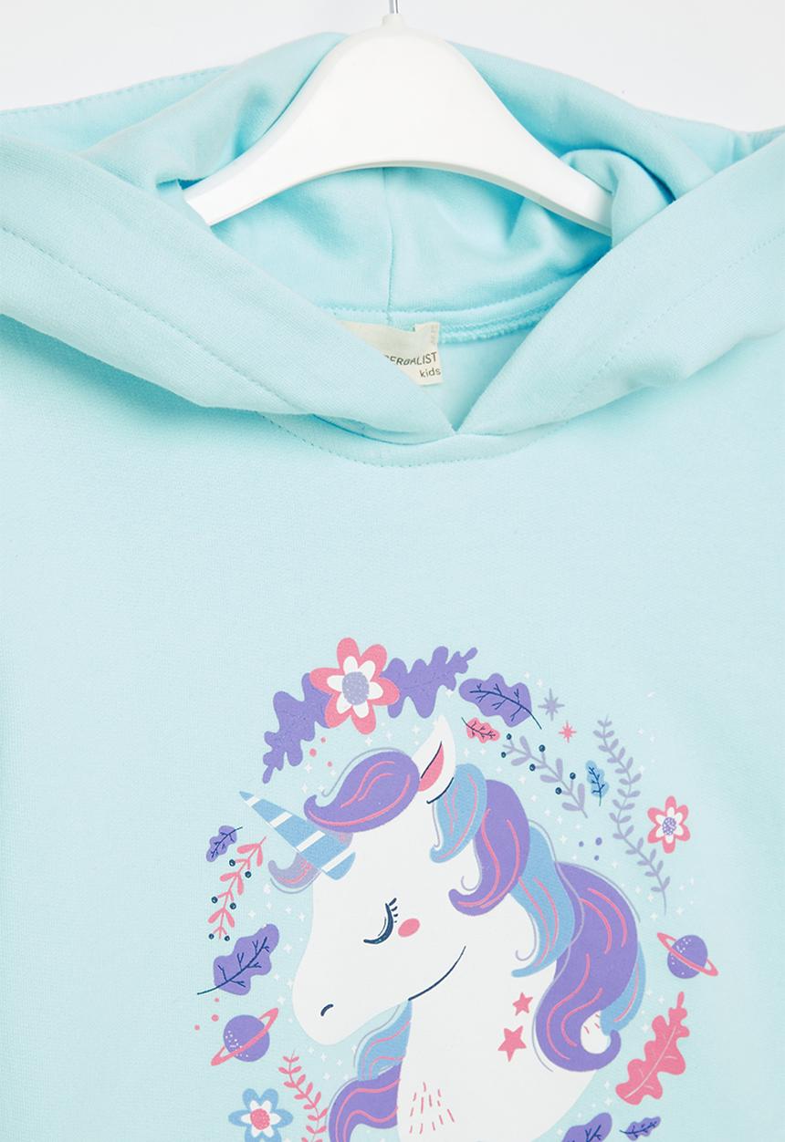 Superbalist - Graphic hoodie - light blue