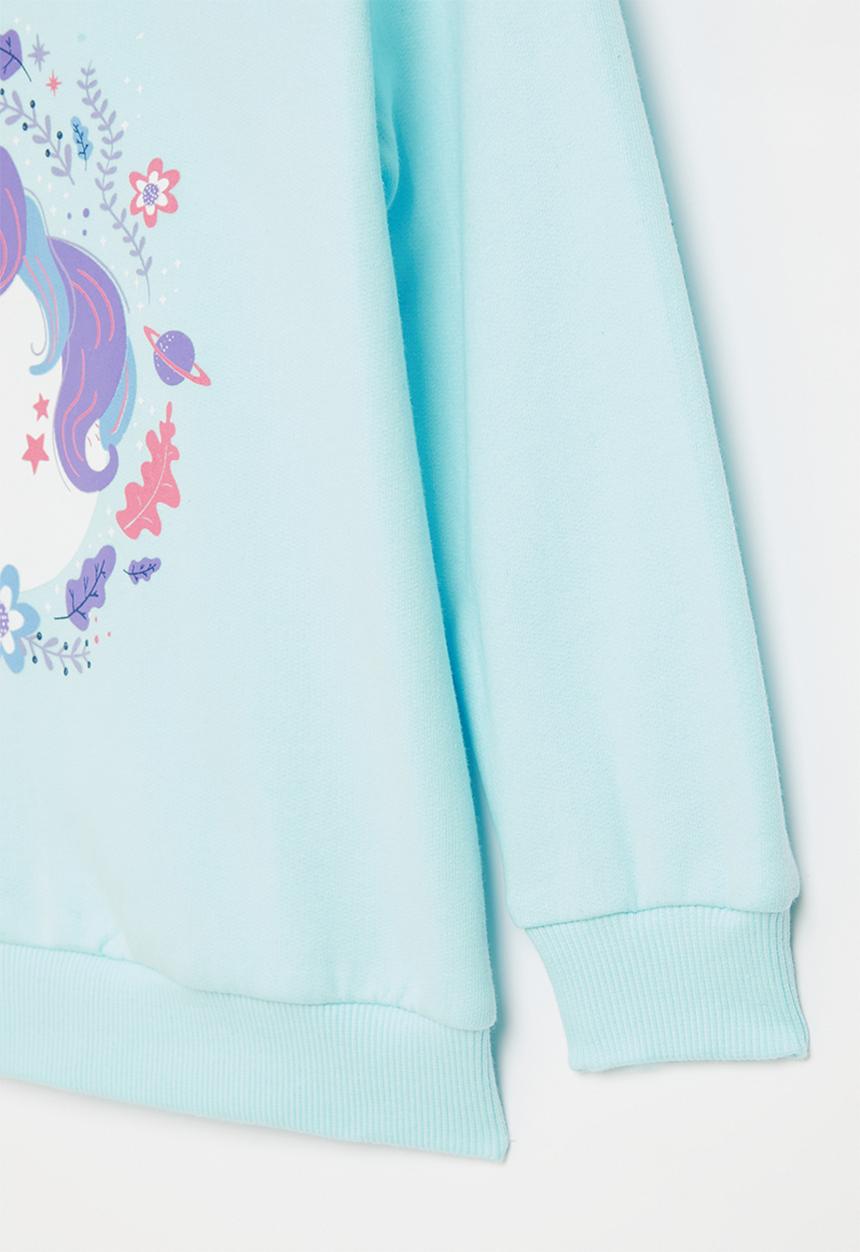 Superbalist - Graphic hoodie - light blue