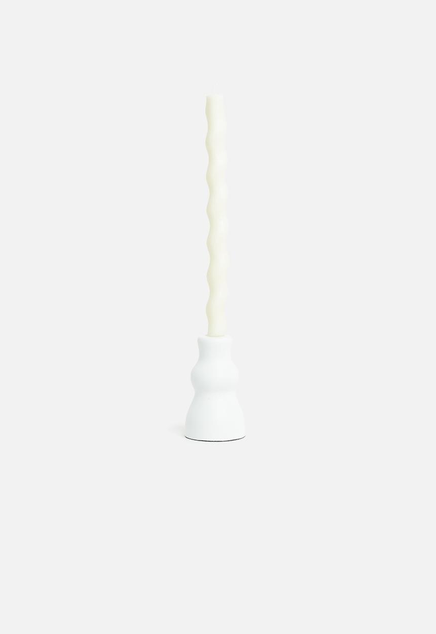Okra Candle - Screwed dinner candle - ivory