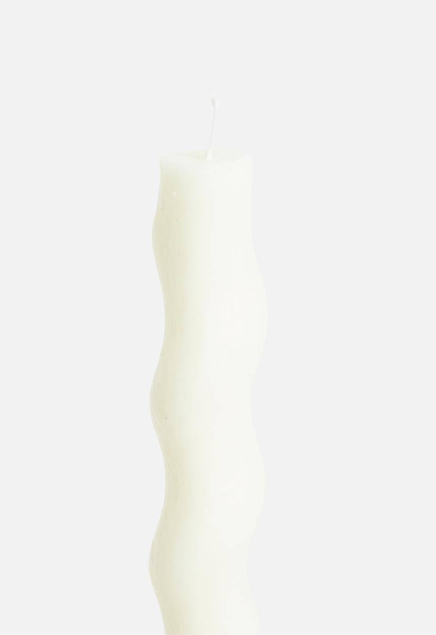 Okra Candle - Screwed dinner candle - ivory