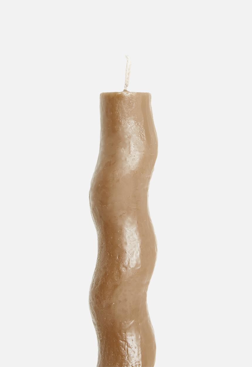 Okra Candle - Screwed dinner candle - cognac