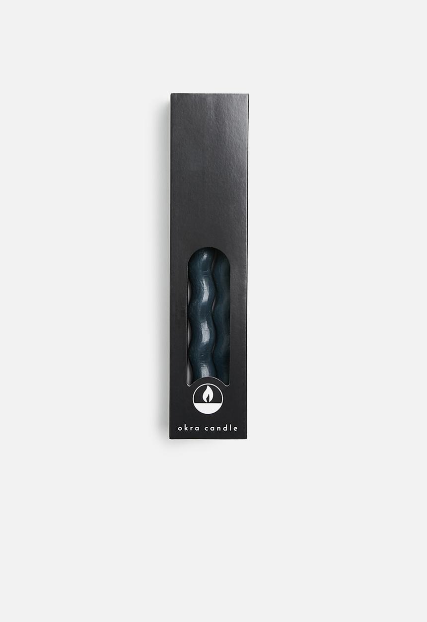 Okra Candle - Screwed dinner candle - ebony