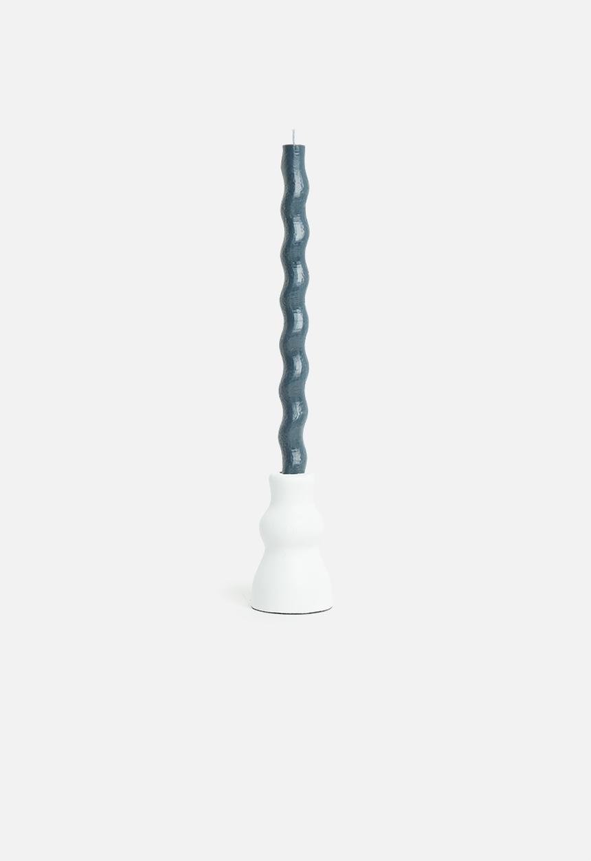 Okra Candle - Screwed dinner candle - ebony