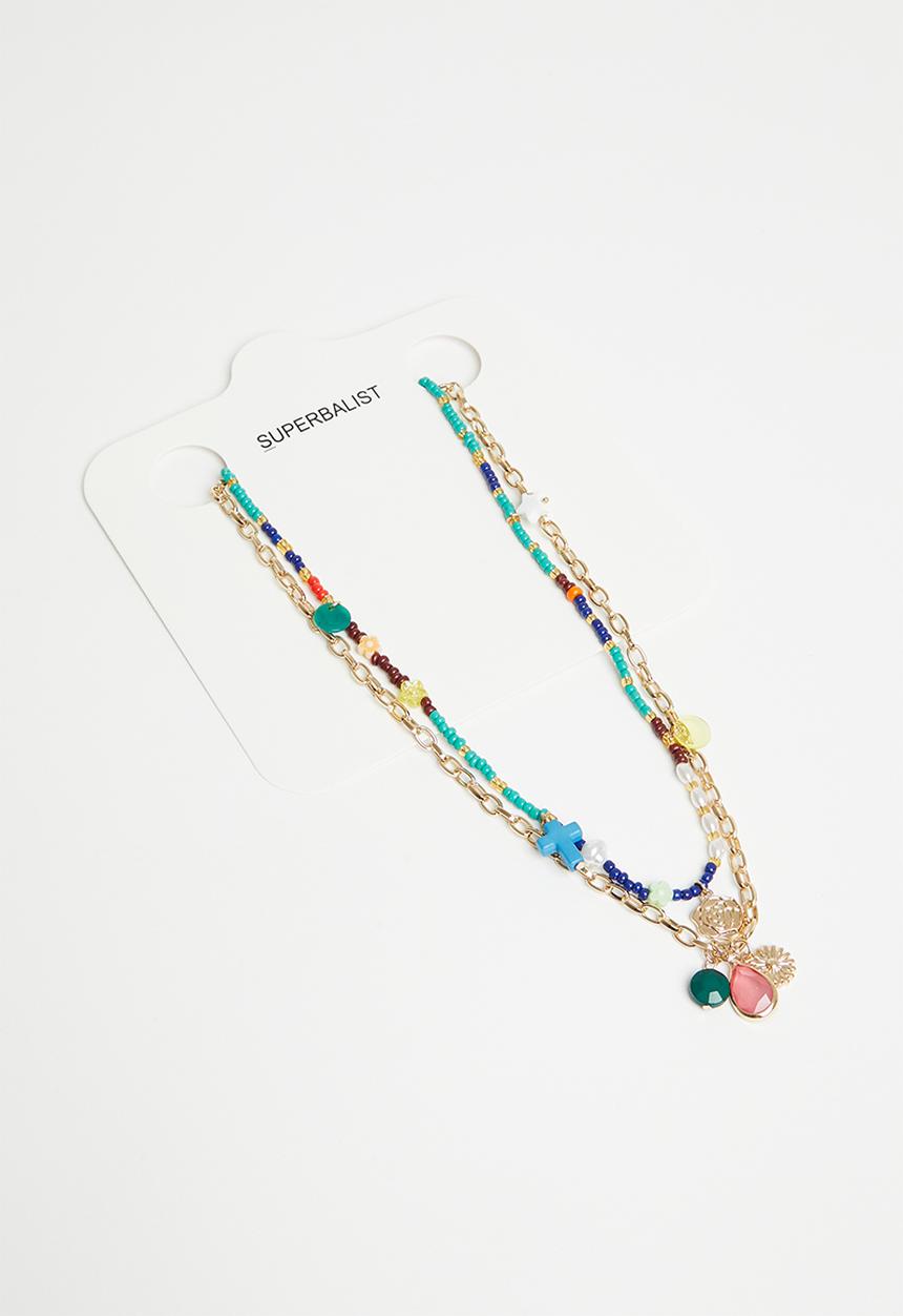 Superbalist - Avani layered necklace - multi