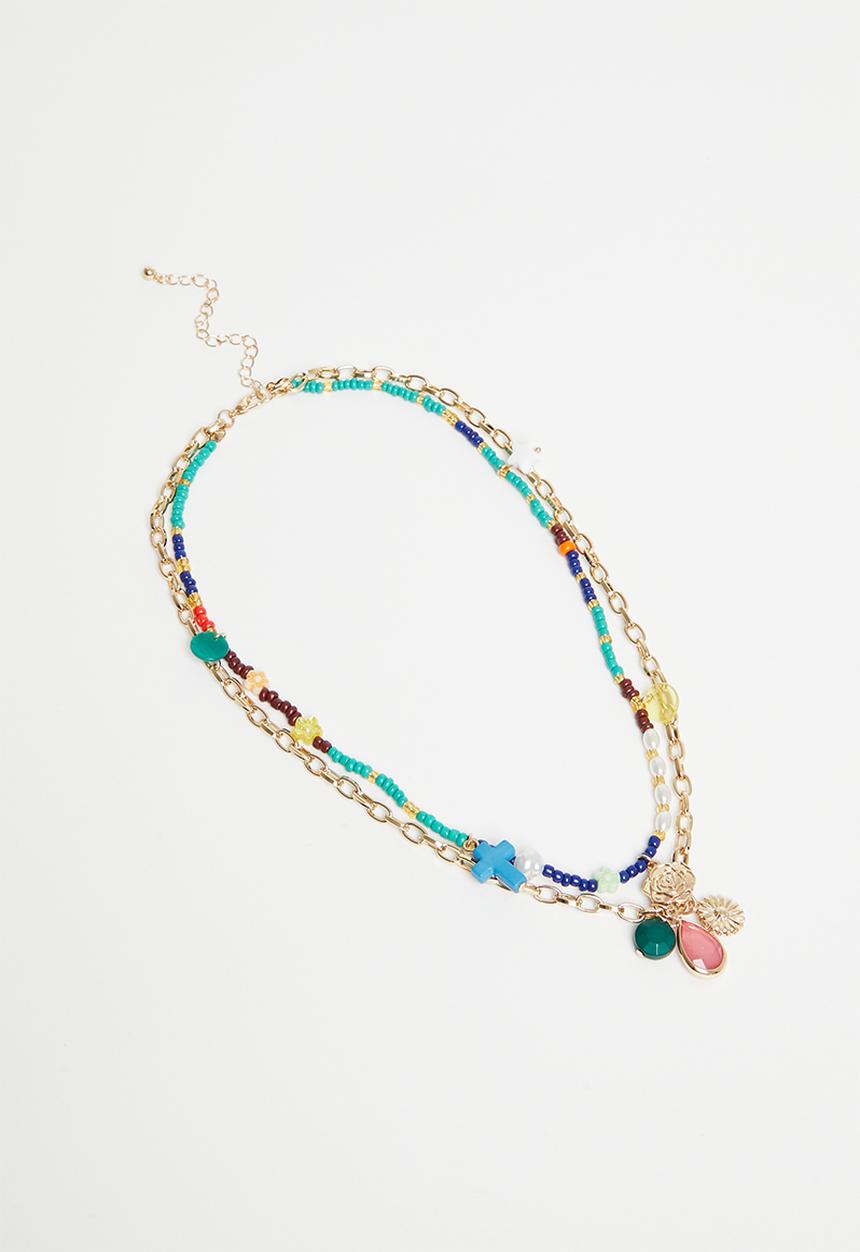 Superbalist - Avani layered necklace - multi