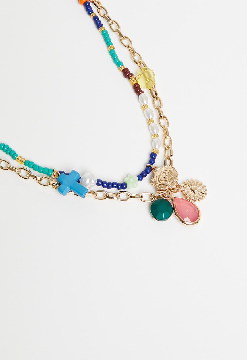 Superbalist - Avani layered necklace - multi