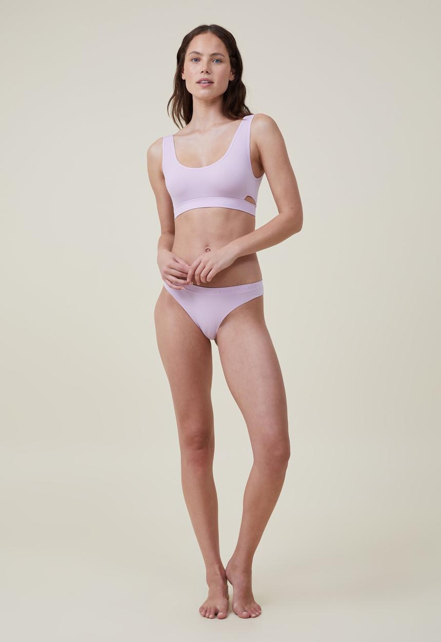 Cotton On - Seamless hipster brasiliano brief - orchid bloom
