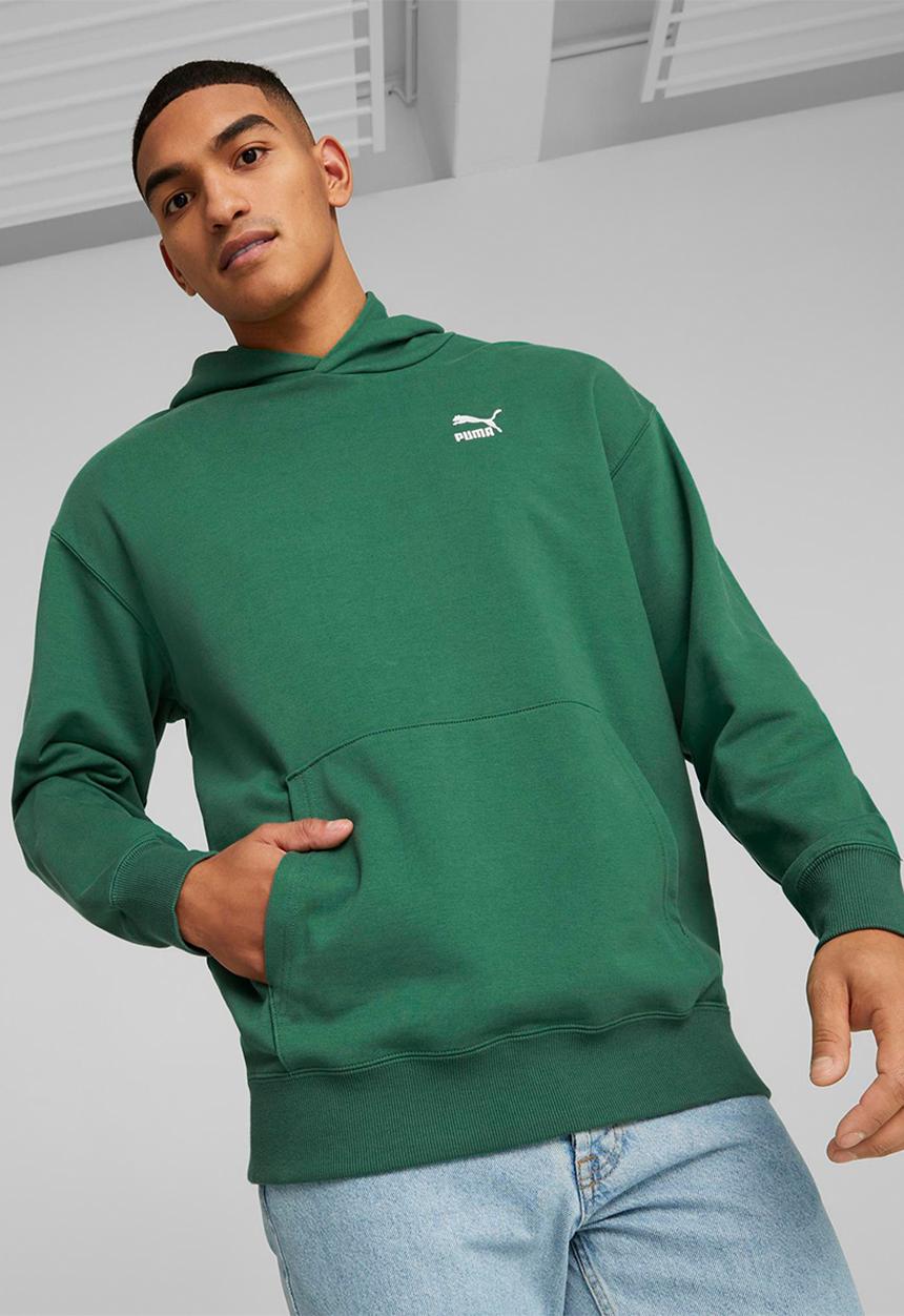 PUMA - Classics relaxed hoodie tr - vine