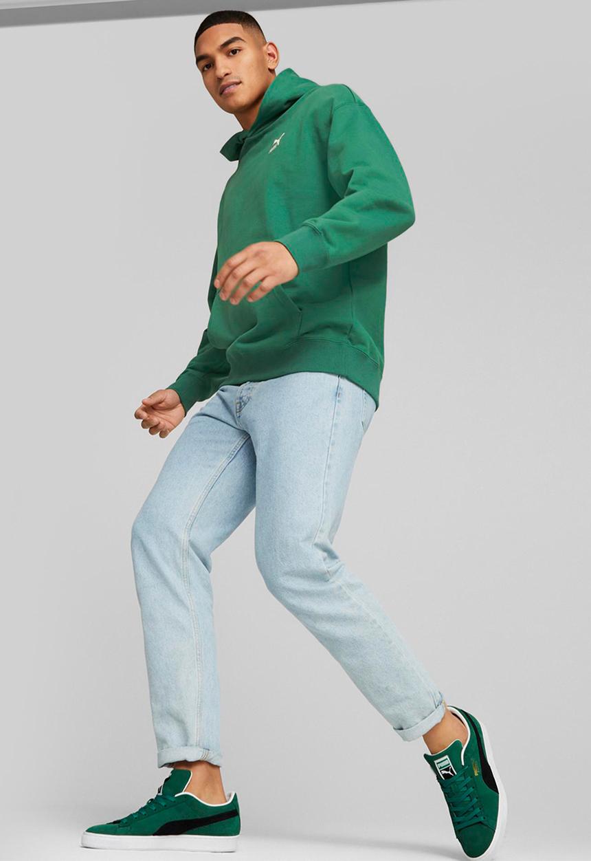 PUMA - Classics relaxed hoodie tr - vine