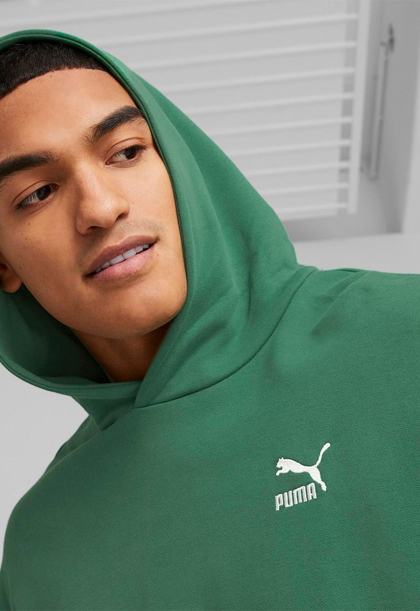 PUMA - Classics relaxed hoodie tr - vine
